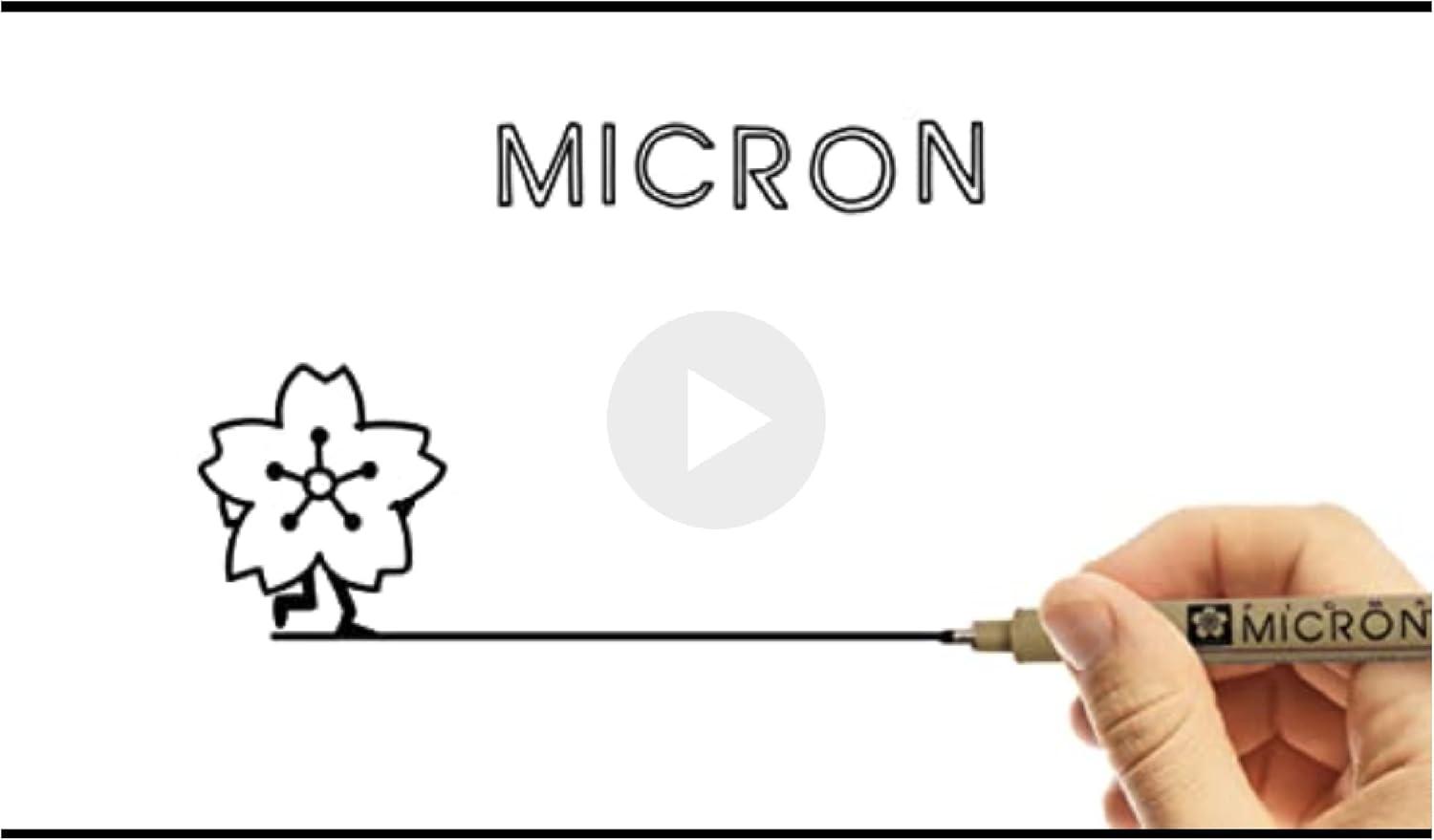 SAKURA Pigma Micron Fineliner Pens, 03 Tip Size, Archival Ass’t Colors, 6 PK 50049(01 Tip)