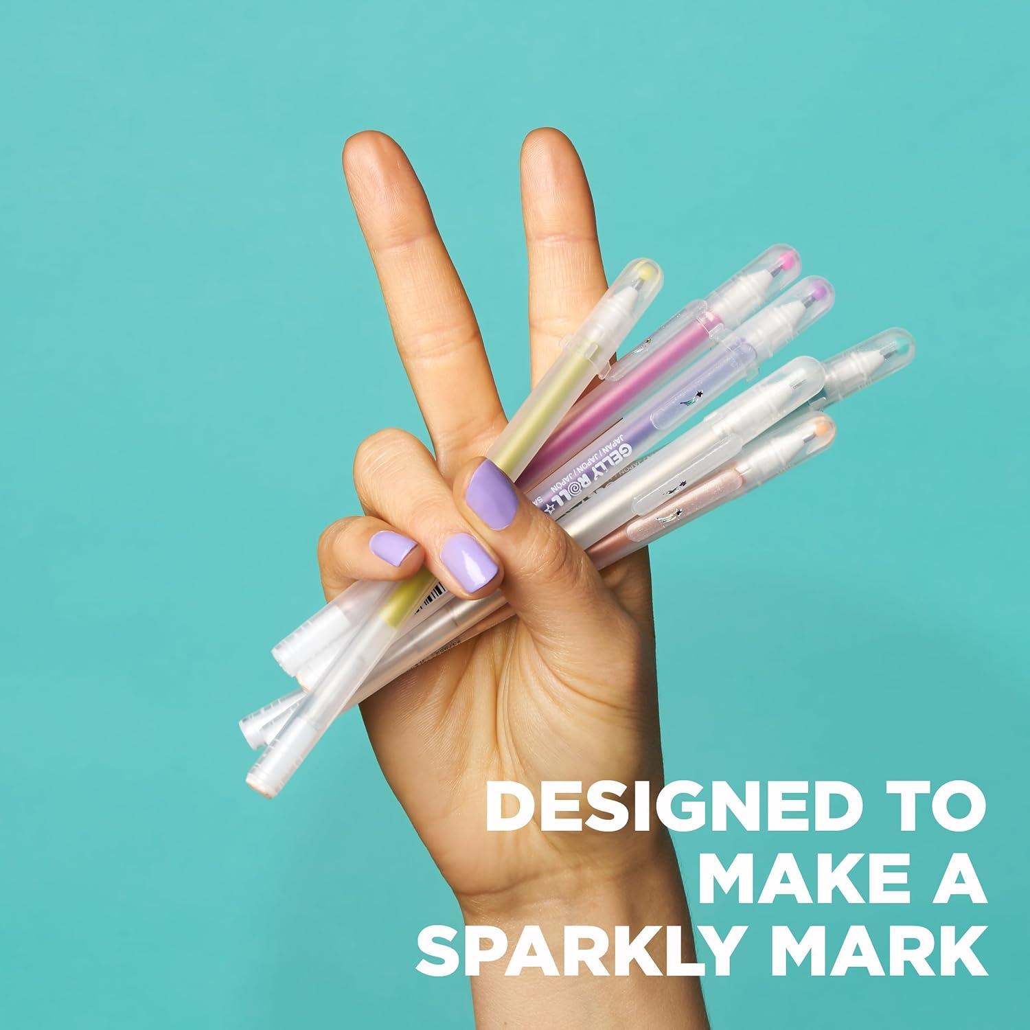 SAKURA 37903 6-Piece Gelly Roll Assorted Colors Stardust Galaxy Pen Set(6 Stardust Pens)