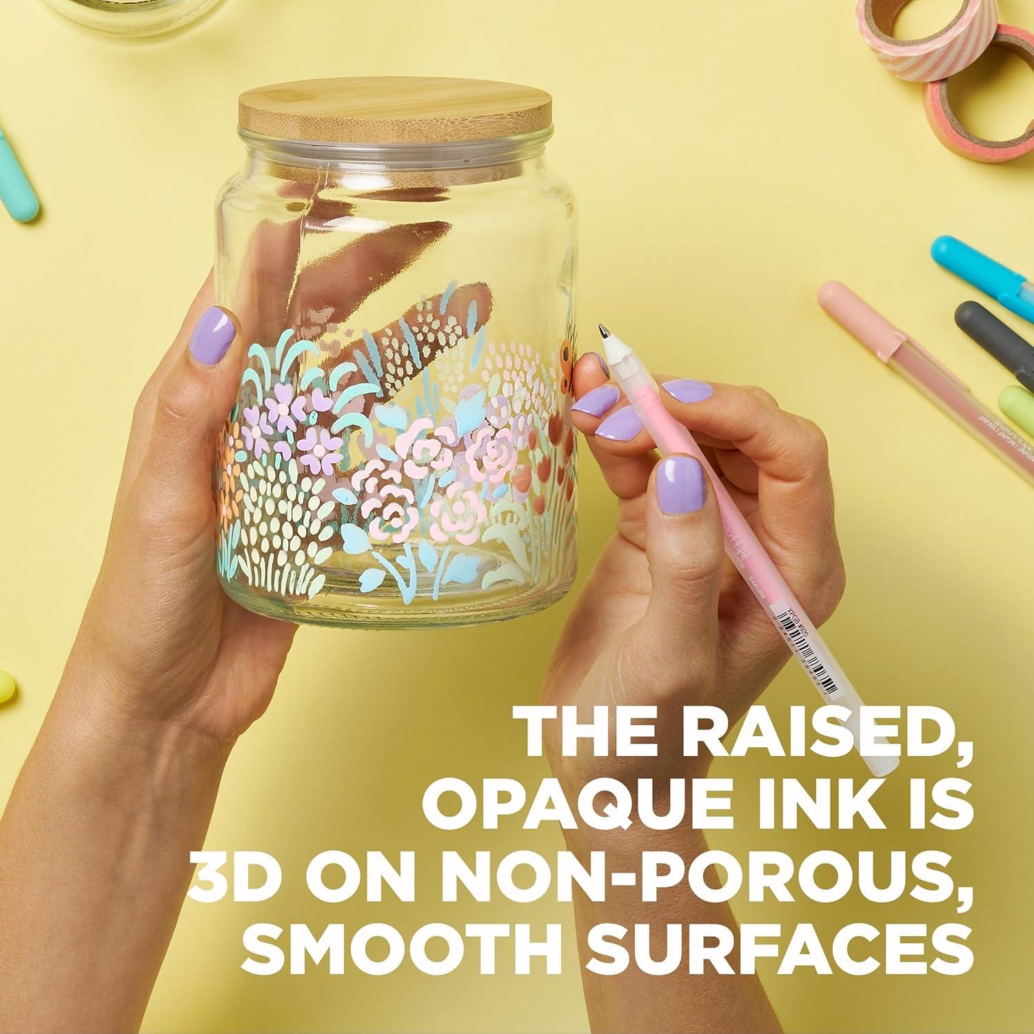 SAKURA Souffle Pastel Color 3-Dimensional Opaque Ink Pens, 10 Pen Set 58350(Souffle)