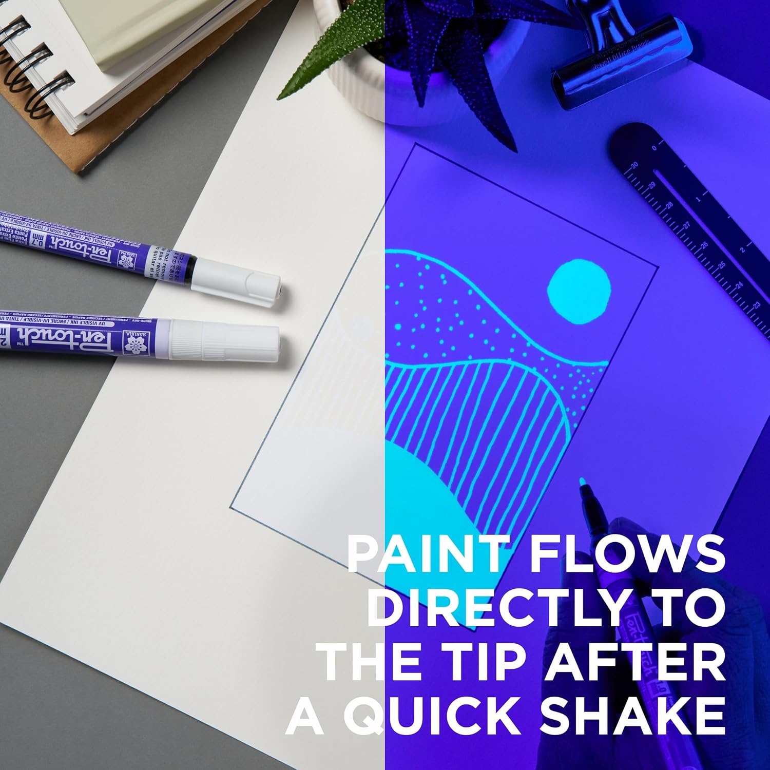 SAKURA Pen-touch UV Paint Markers, Ass’t Tips, 3 PK #42000
