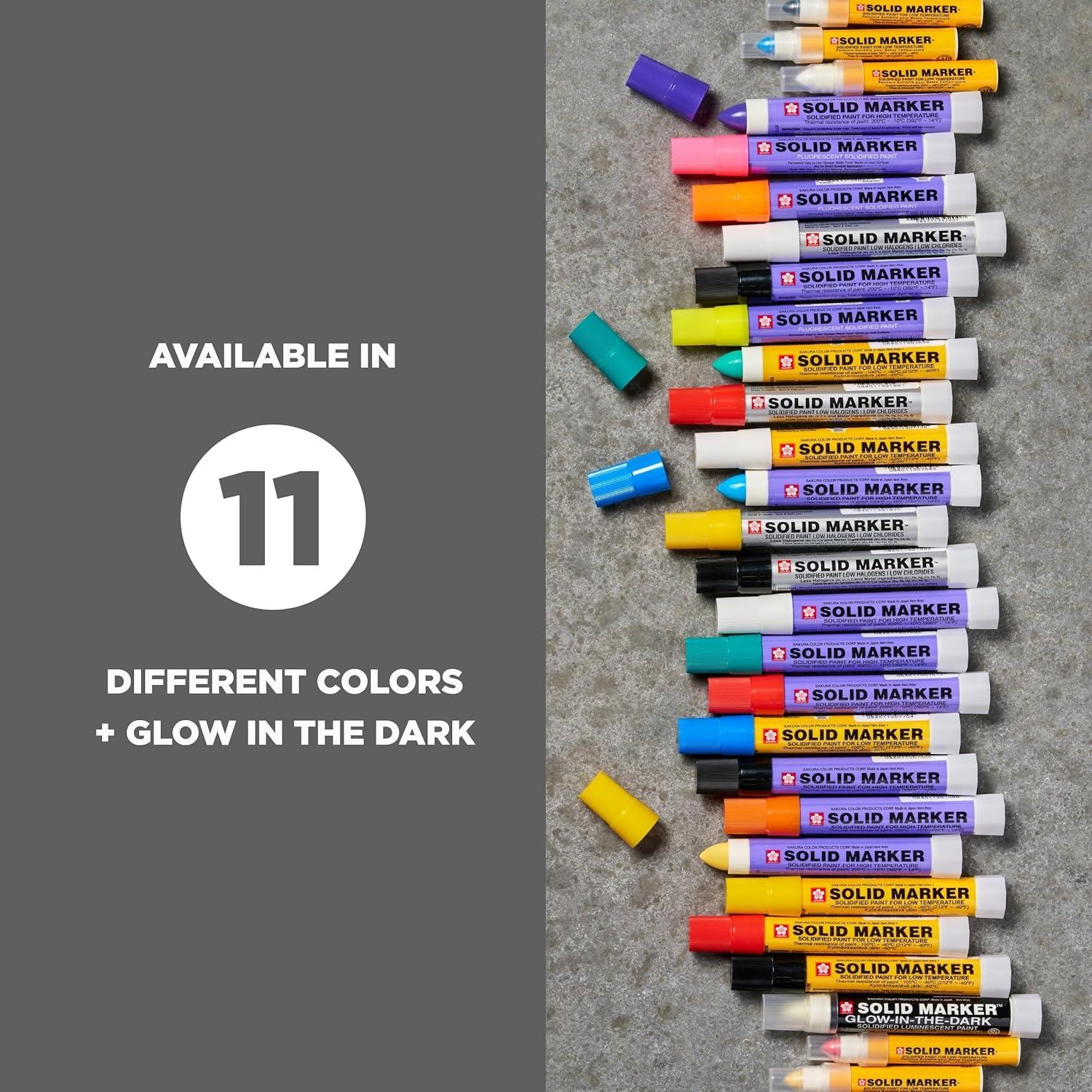 Sakura Solid Paint Markers – Permanent Marker Pens – Window, Wood & Glass Marker – White Paint – 1 Pack(Green Paint)