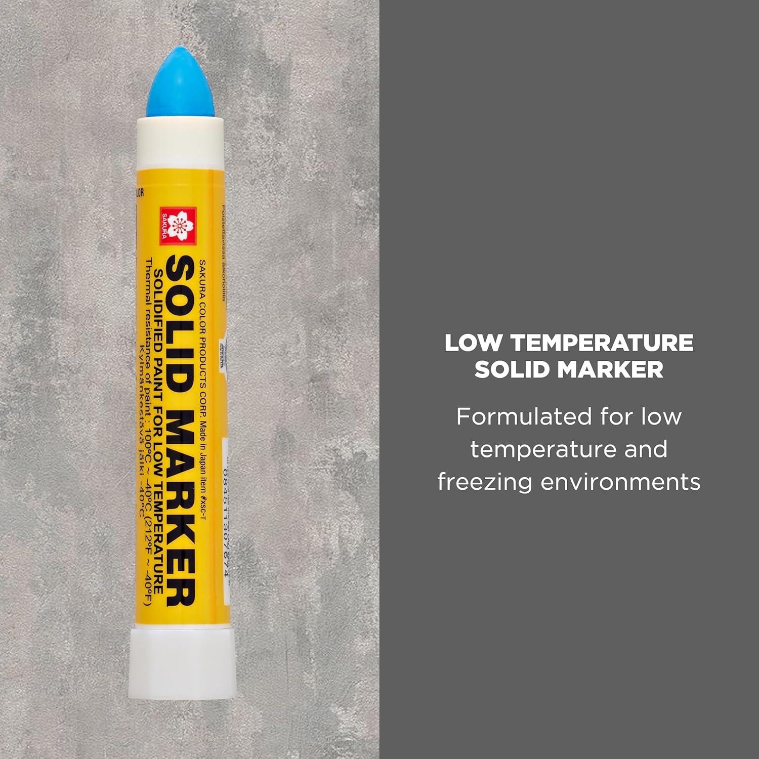 Sakura Solid Paint Markers – Permanent Marker Pens – Window, Wood & Glass Marker – Purple Paint – 3 Pack(Blue)