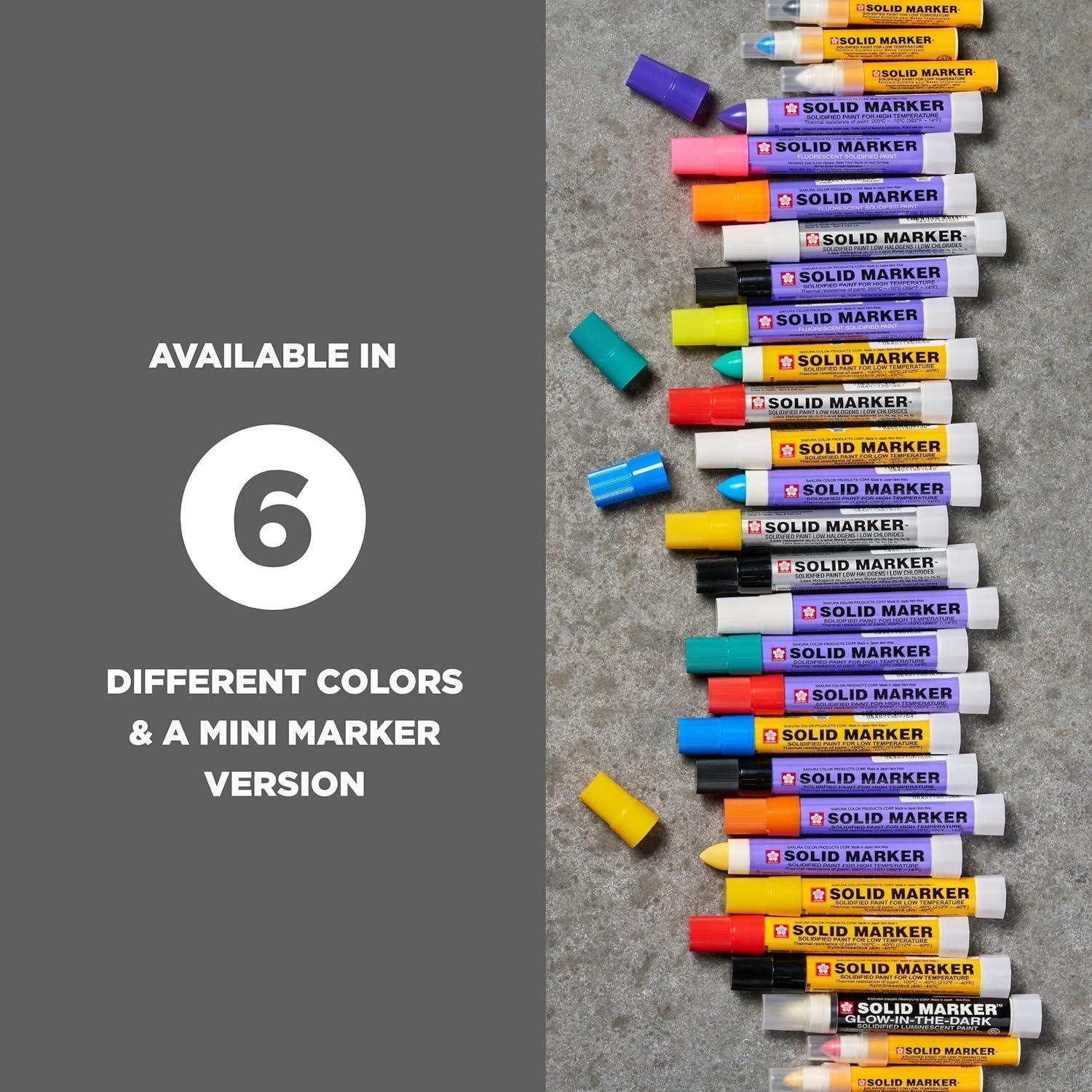 SAKURA Solid Paint Markers with Twist Up Tip – Low Temperature Permanent Marker Pens – Window, Wood, & Glass Marker – Blue Paint – 1 Pack(1)