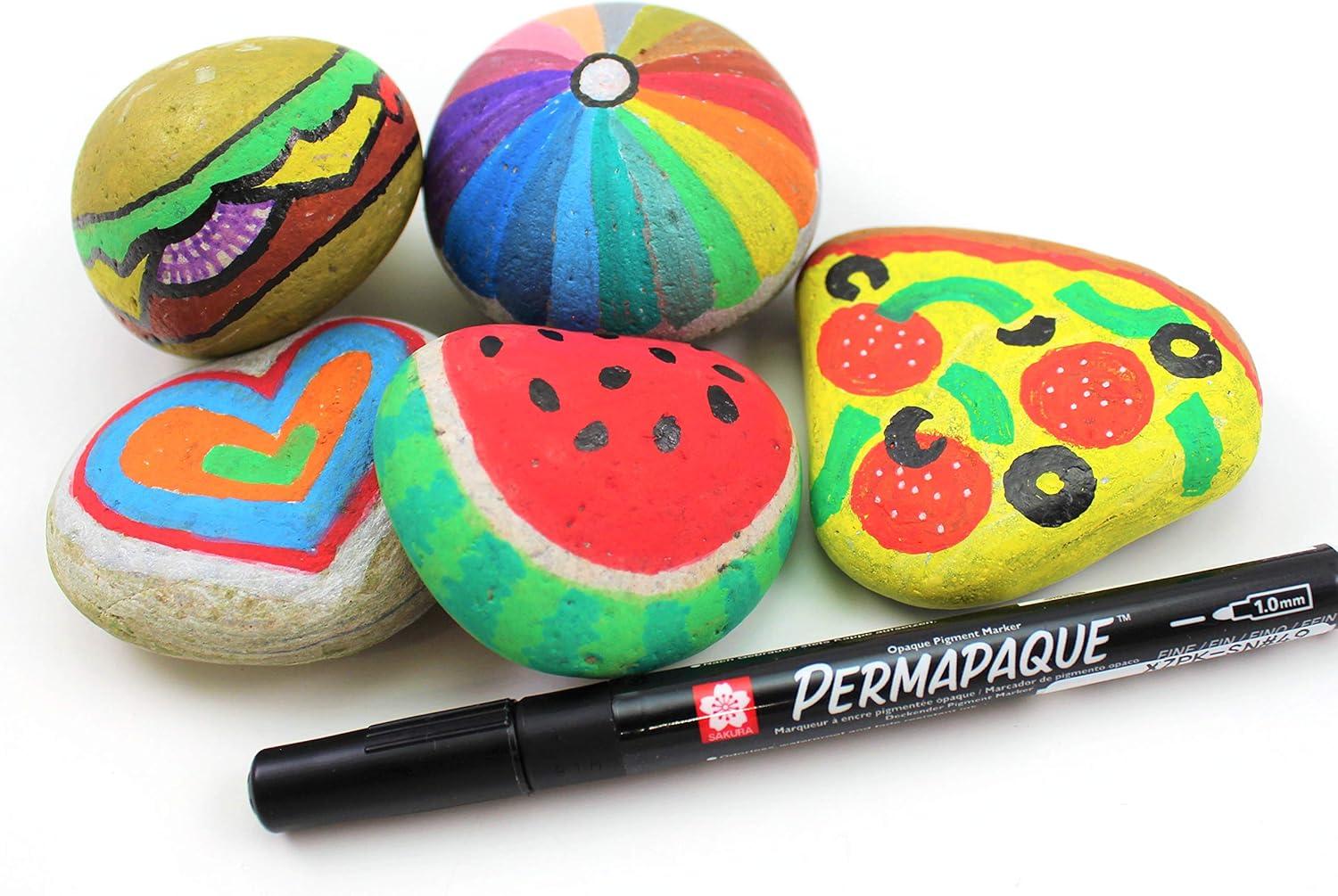 SAKURA Permapaque Fine Point Markers, Bright 7 PK #58319(Metallic)