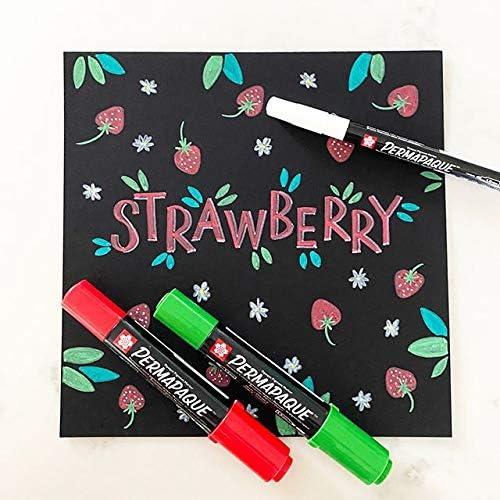 SAKURA Permapaque Fine Point Markers, Bright 7 PK #58319(Metallic)