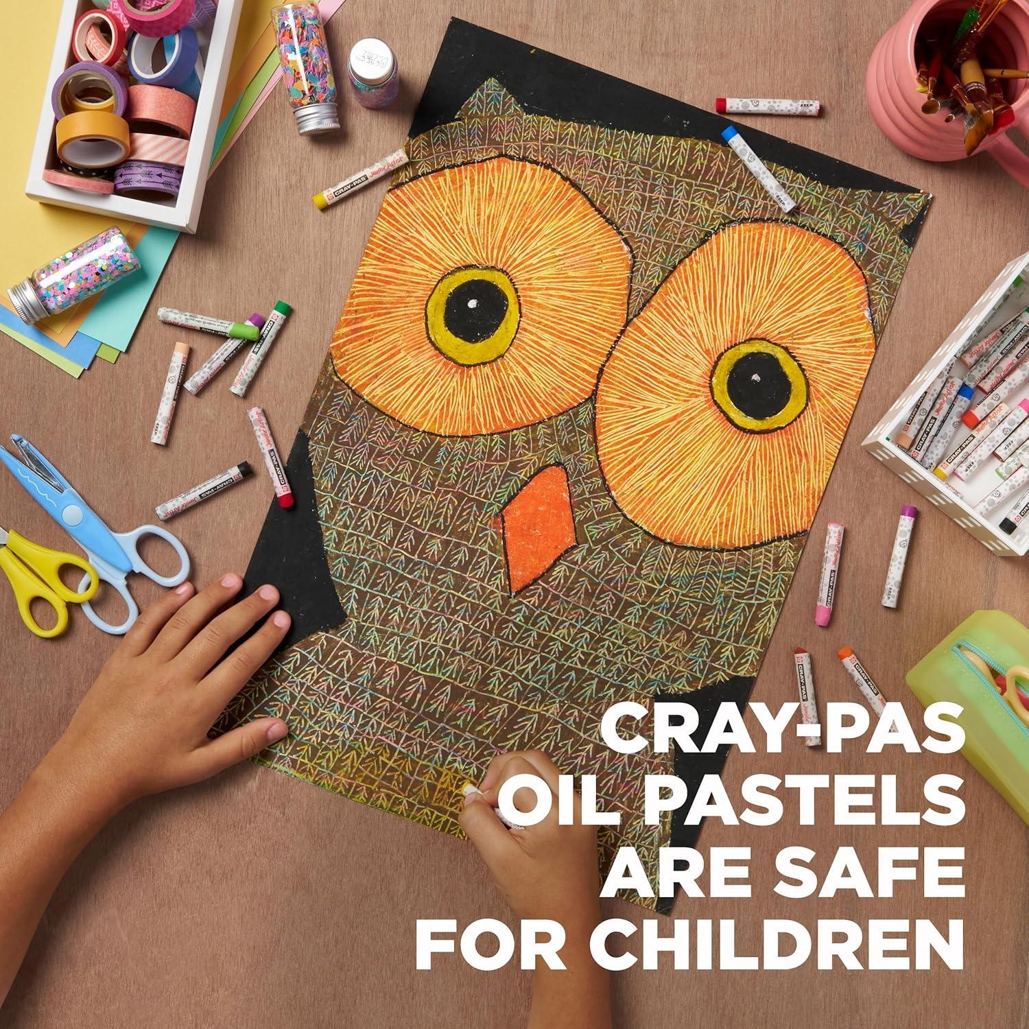 SAKURA Cray-Pas Junior Artist Oil Pastels, 16 Count (Pack of 1), Colors may vary(16 Count (Pack of 1))