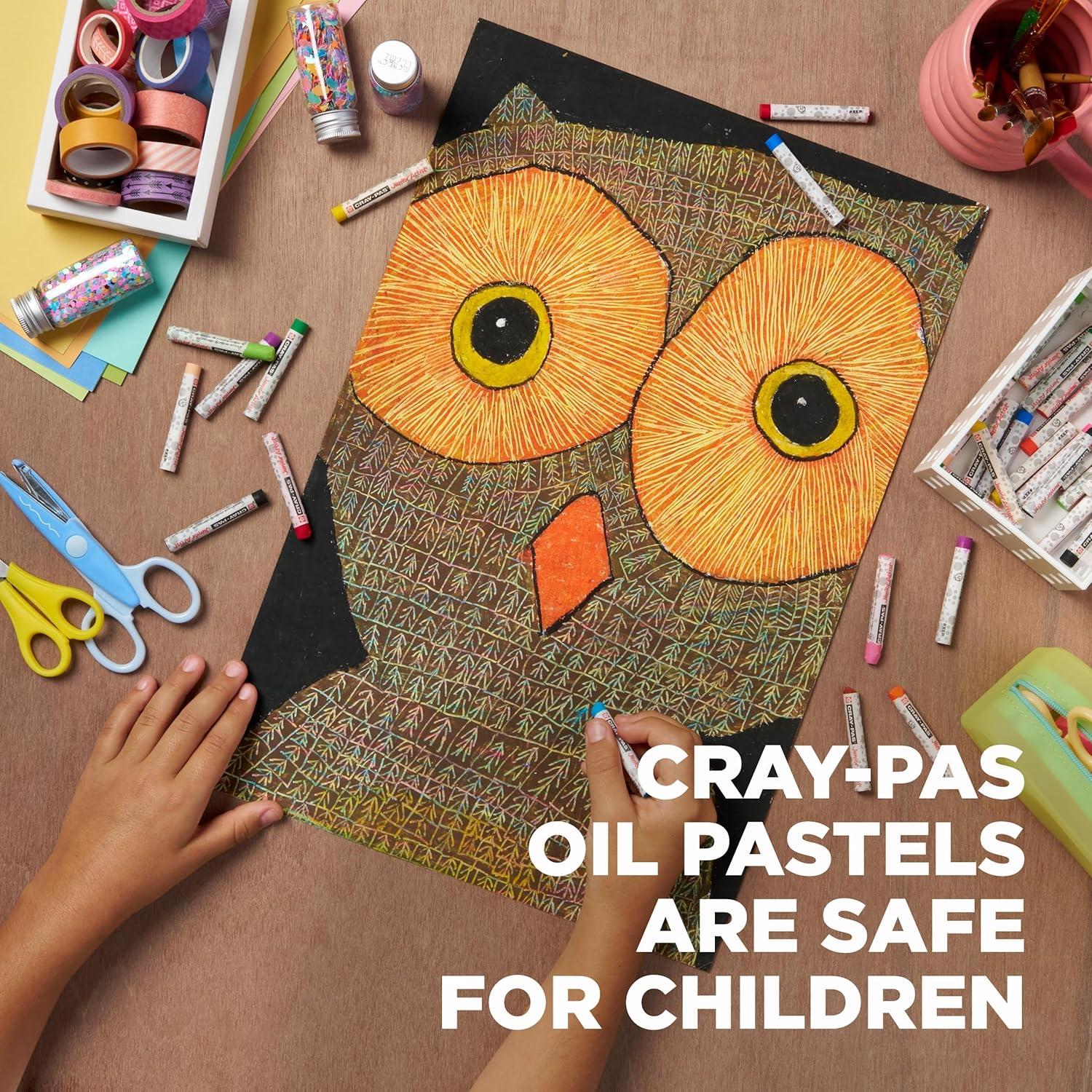 SAKURA Cray-Pas Junior Artist Oil Pastels, 16 Count (Pack of 1), Colors may vary(50 Count (Pack of 1))