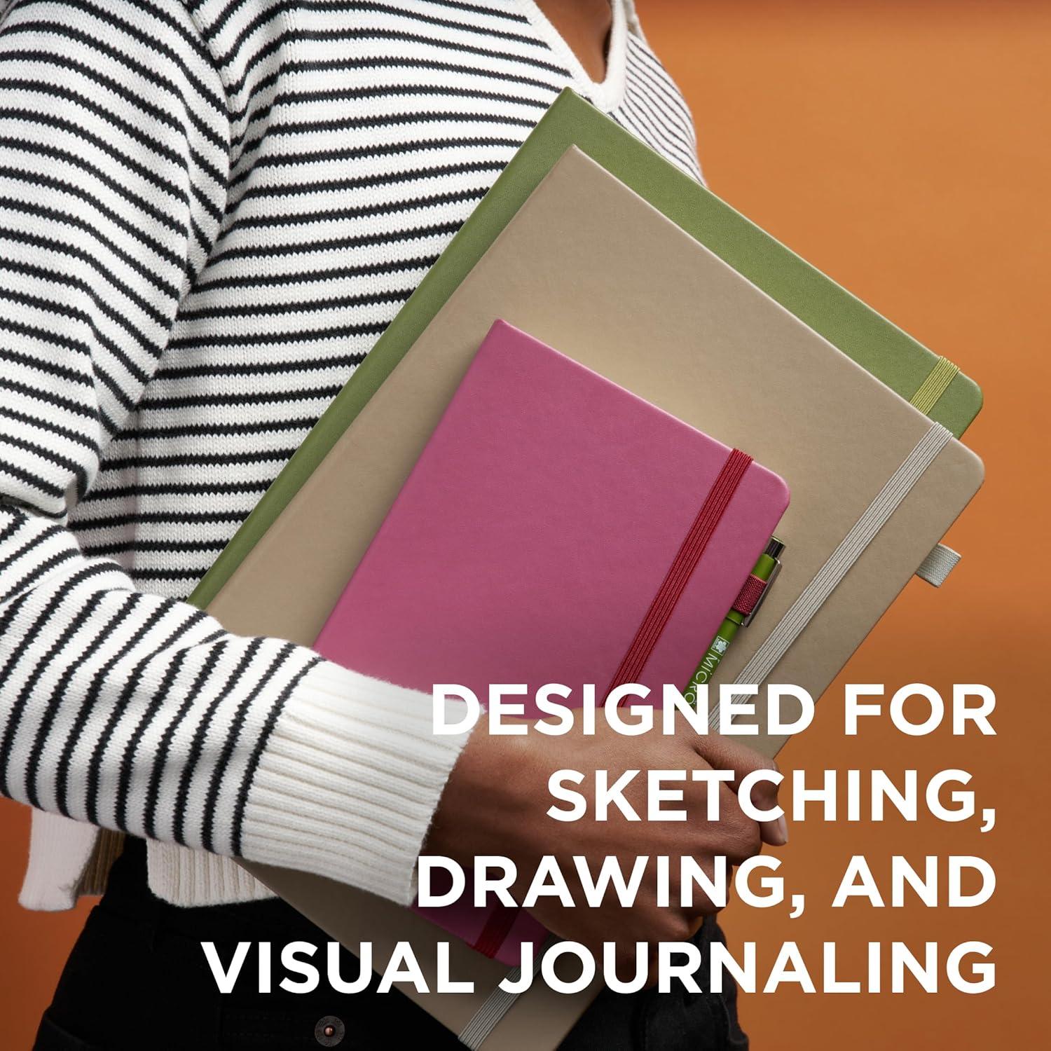 Sakura Sketchbook A4 – Drawing Sketchbook for Visual Journaling, Effortless Sketching & Personal Use – 140 GSM Paper – Hardcover Hardcover – 160 Pages – 8.3 x 11.7″ – Black – Black Paper(Black Paper)