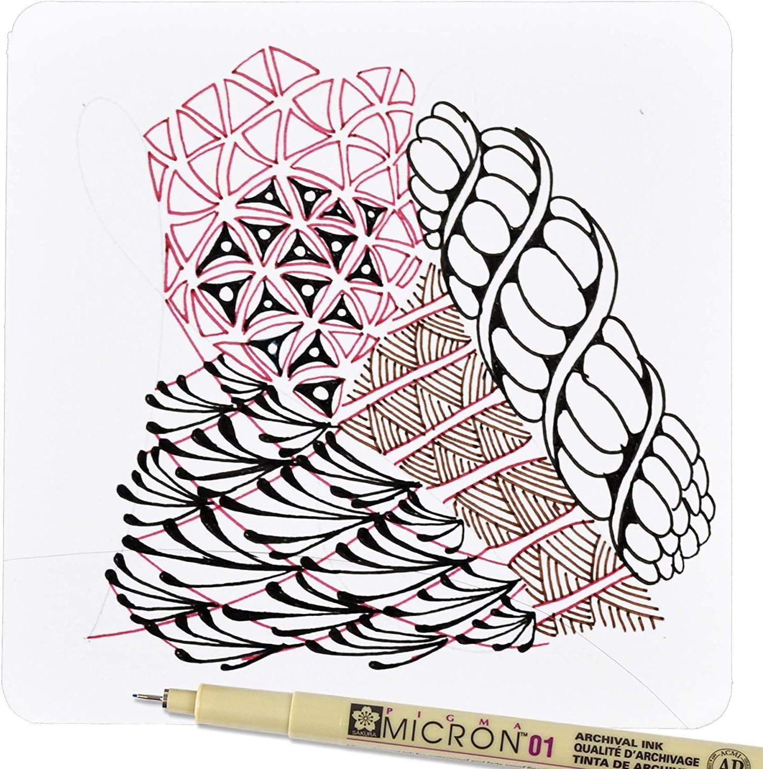 SAKURA Pigma Micron Fineliner Pens – Archival Black Ink Pens – Pens for Writing, Drawing, or Journaling – Assorted Point Sizes – 6 Pack(Black)