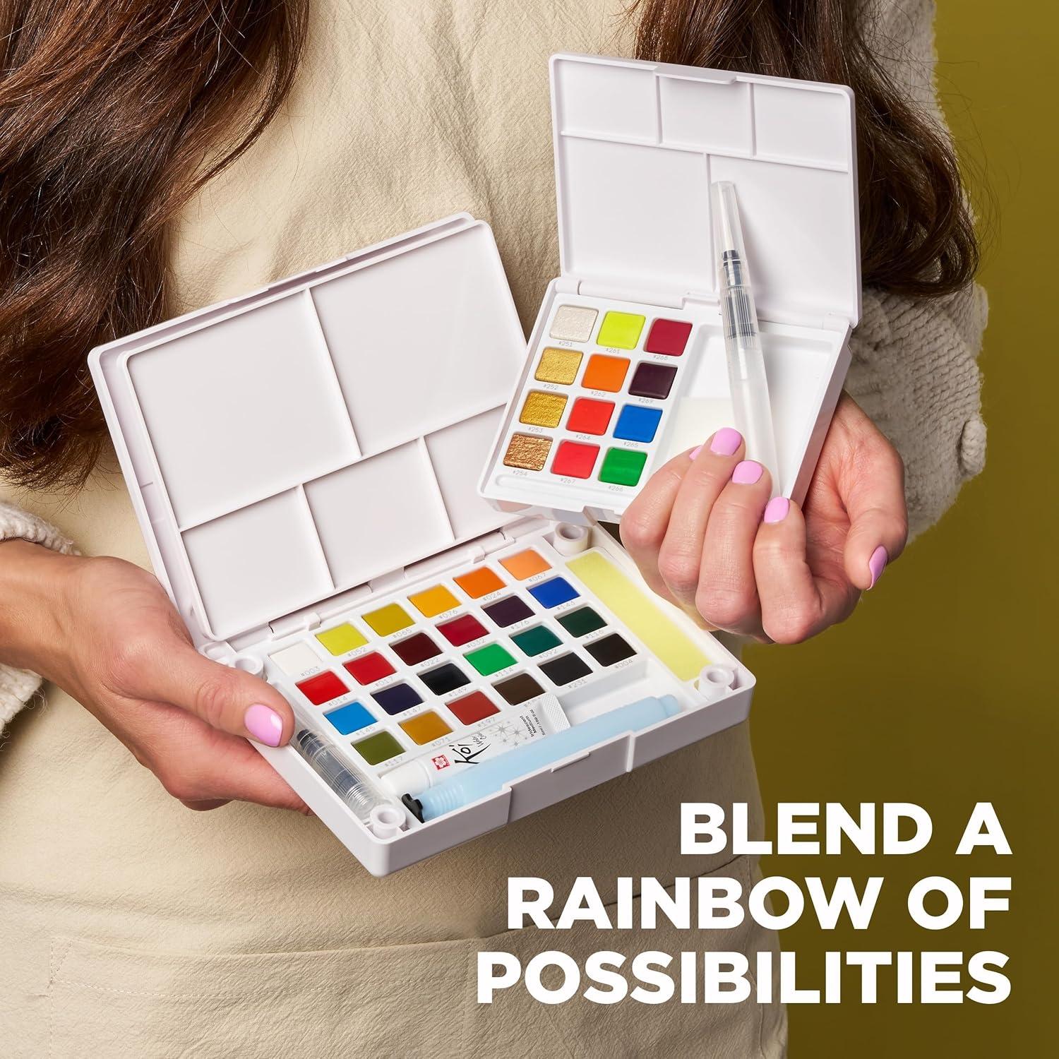 SAKURA Pocket Set Koi Watercolor Kit, 12 Colors Count(12 Colors)
