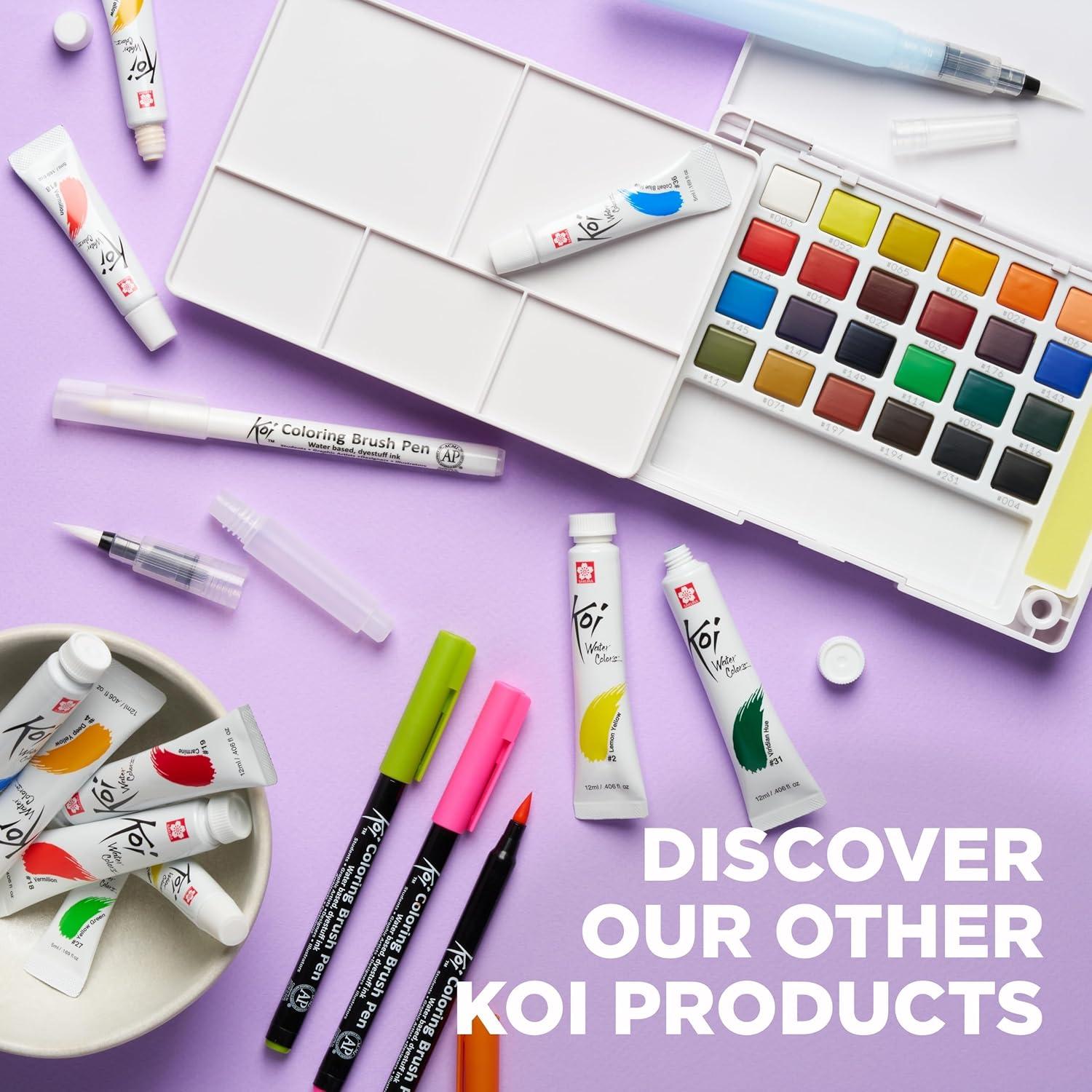 SAKURA Koi Water Color Paint, 12ml Tubes, 24 Colors XMW12L-24SET