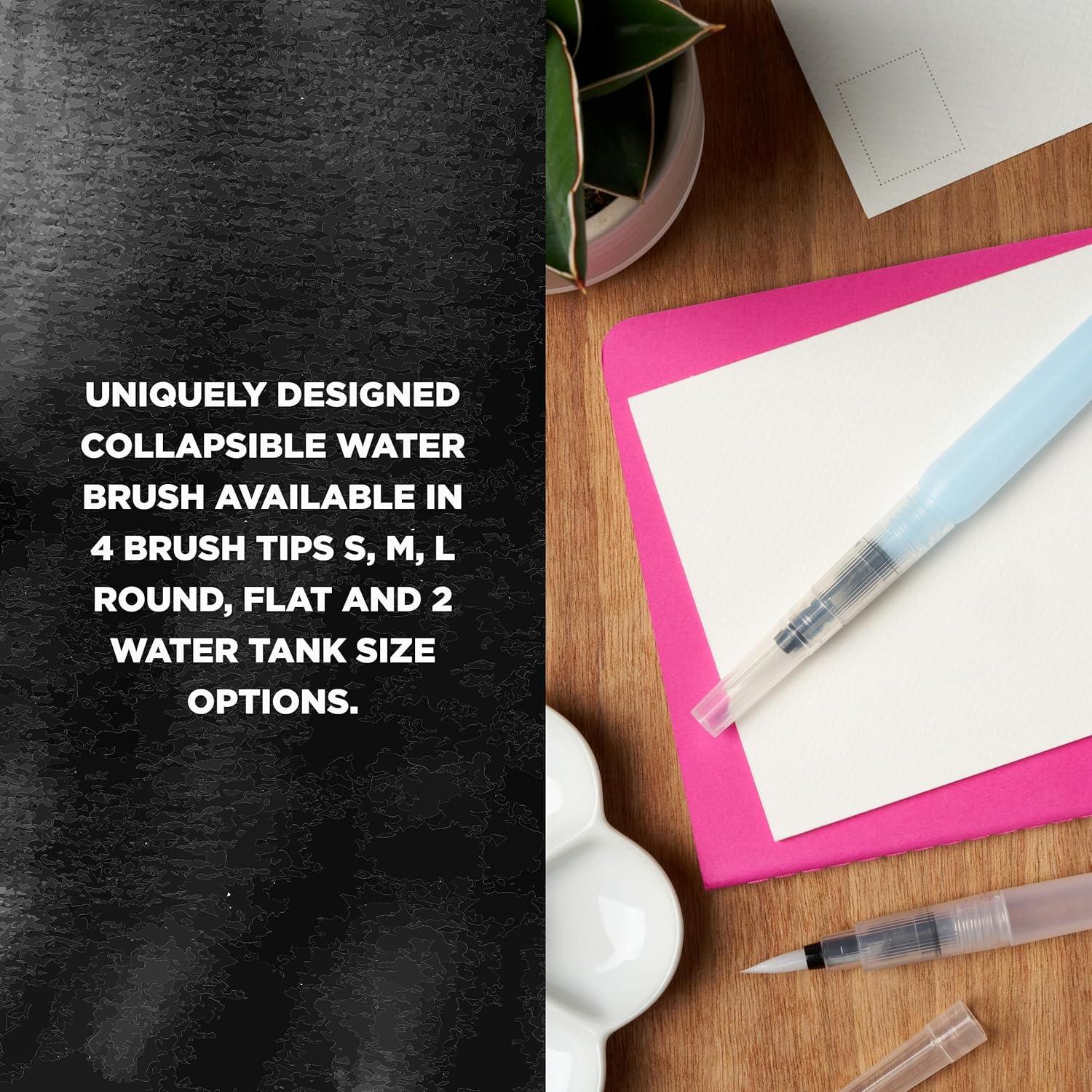 SAKURA Koi Water Color Brush 4-ml Tank, Large Round Brush 38552(Clear)
