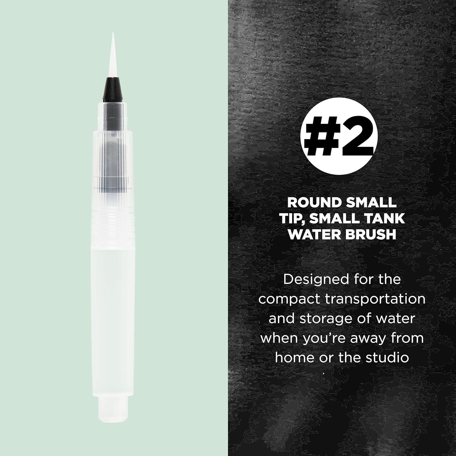 SAKURA Koi Water Color Brush 4-ml Tank, Medium Round Brush 38551(Clear)
