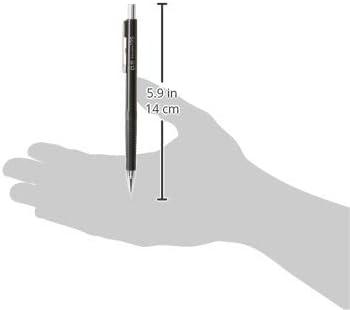 SAKURA 50297 Mechanical Pencil Fixed Sleeve 0.5-mm with 3 Erasers, Black(0.5mm Pencil)