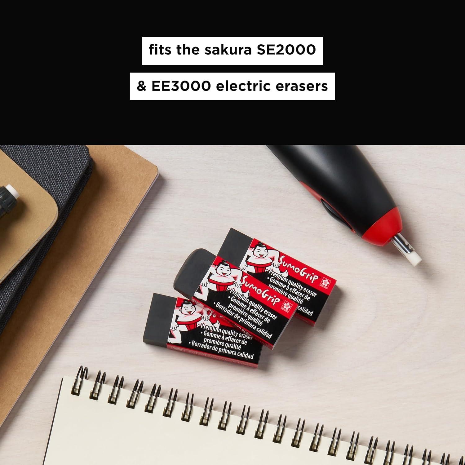 SAKURA SE500P Electric Eraser Refill White 60/Pk(Sakura Electric Eraser Refil Pack (Pack of 2))