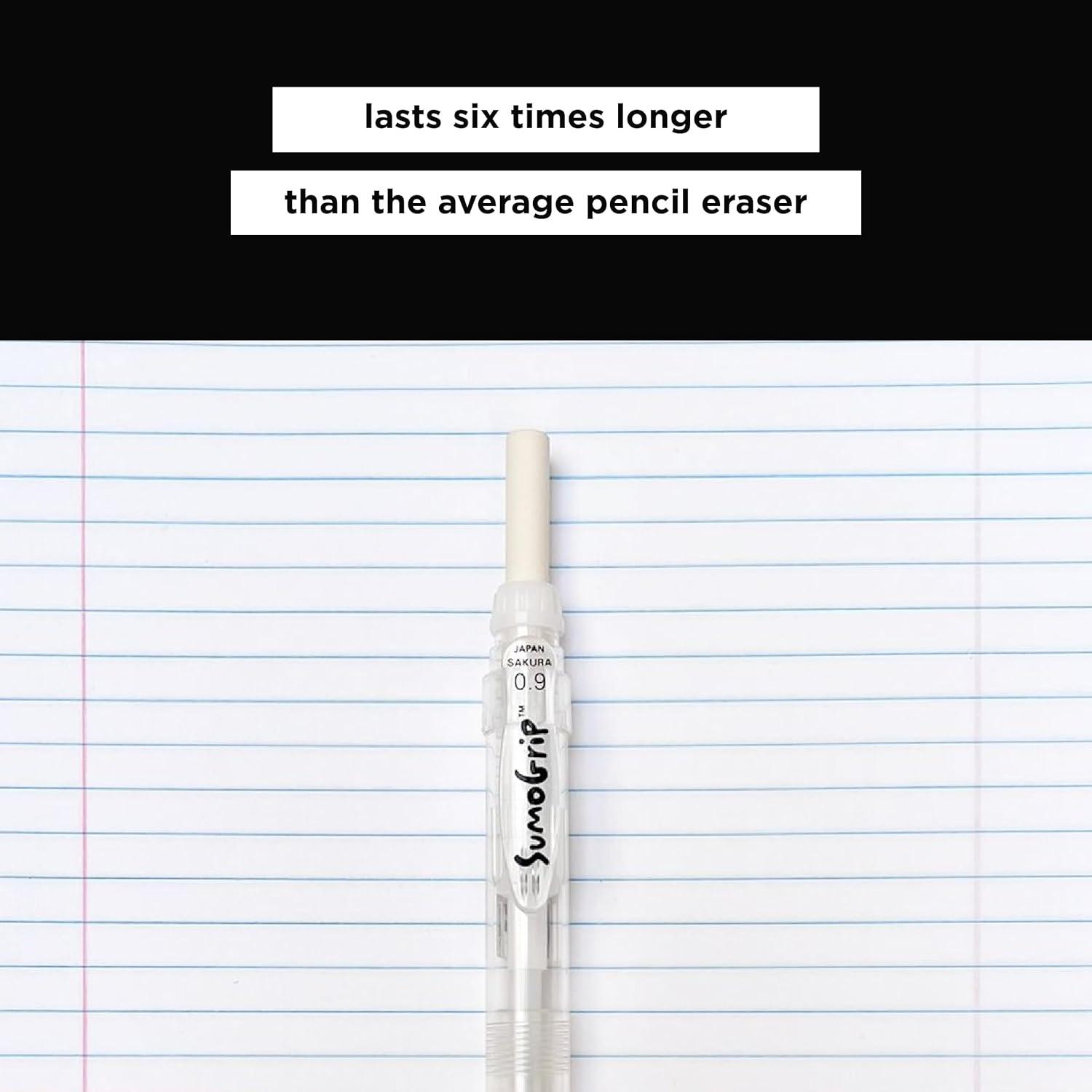 SAKURA 50250 SumoGrip Mechanical Pencil Eraser Refill, 3 / Pack – White(1 Count (Pack of 3))